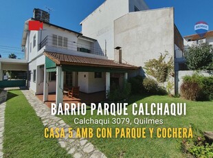 VENTA CASA EN QUILMES - BARRIO PARQUE CALCHAQUI