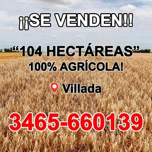 104 Hectareas de Campo Totalmente Agricolas