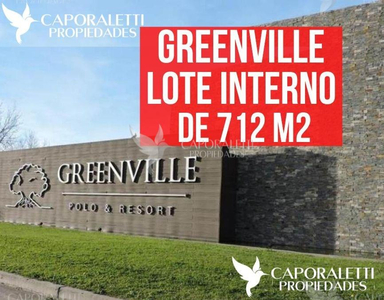 Venta Lote Terreno Greenville Polo & Resort Barrio G 712 M2 Hudson Oportunidad