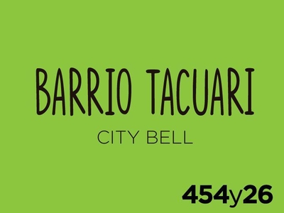 Terreno en Venta en City Bell sobre calle Barrio Tacuarí n° 11, buenos aires