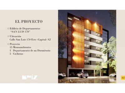Proximo Proyecto En Pozo Venta Departamentos Monoambiente *edificio San Luis * Capital