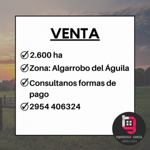 Campo en Venta en Algarrobo Del Aguila, La Pampa