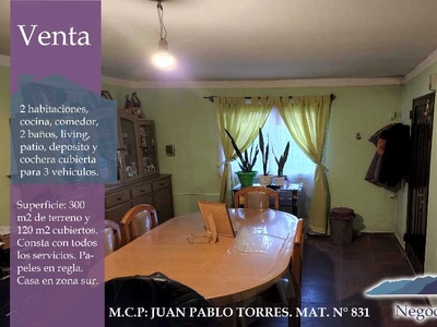 Casa en Venta en San Luis - Zona Sur - 2 dorm - 6 amb - 120 m2 - 300 m2 tot.