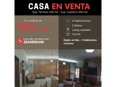 Venta Casa Con Departamento - A 3 Cuadras Plaza Santa Lucia
