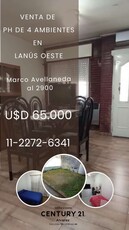 Casa en Venta en Lanus - Marco Avellaneda 2900 - 3 dorm - 4 amb - 101 m2 - 153 m2 tot.