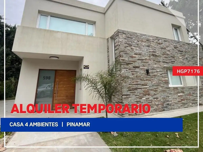 Casa Temporal 4 ambientes 1 año, 150m2, 1 cochera, Simbad El Marino 500, Pinamar | Inmuebles Clarín