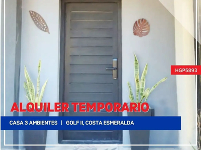 Temporal Casa 2 dormitorios, 100m2, Ruta 11 Km 380, Costa Esmeralda, De La Costa | Inmuebles Clarín