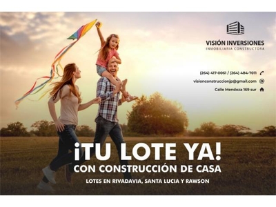 Construcción De Casas De Material Más Lote De Tres Dormitorios, Rivadavia