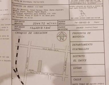 Terreno en Venta en Bermejo - Dueño directo - Santo Tomas De Aquino 290 - 4.600 m2 tot.