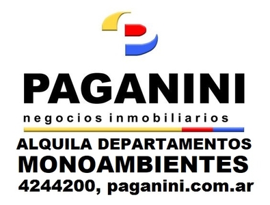 Alquila PAGANINI: Departamentos Monoambientes