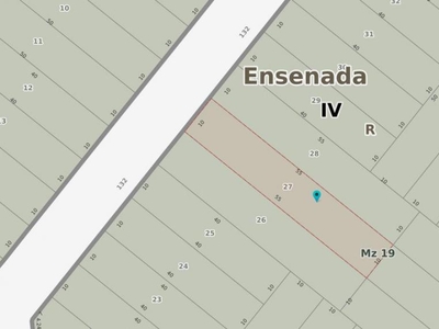 Terreno en Venta en Ensenada sobre calle 132 e/ 9 y 9 Bis, buenos aires