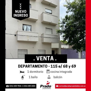 Departamento en Venta en La Plata (Casco Urbano) sobre calle 115, buenos aires