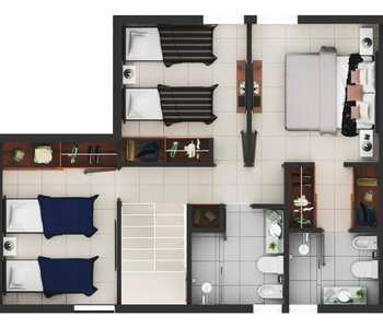 Duplex 3 Dorm - Docta - Premium