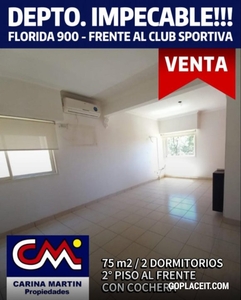 En Venta, Impecable Departamento en hermosa zona 2 Dormitorios con Cochera - 75 m2